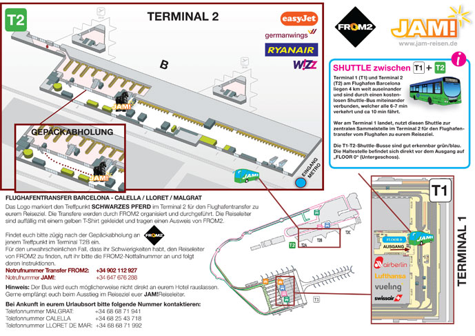 Flughafentransfer von Barcelona nach Lloret de Mar